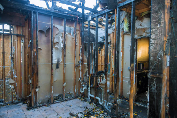 Professional Fire Damage Removal technician working in Westfield, WI